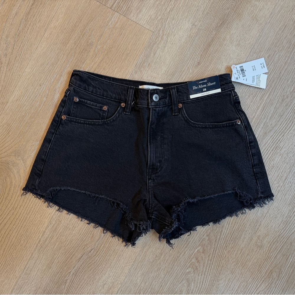 Abercrombie & Fitch Black Jean Shorts